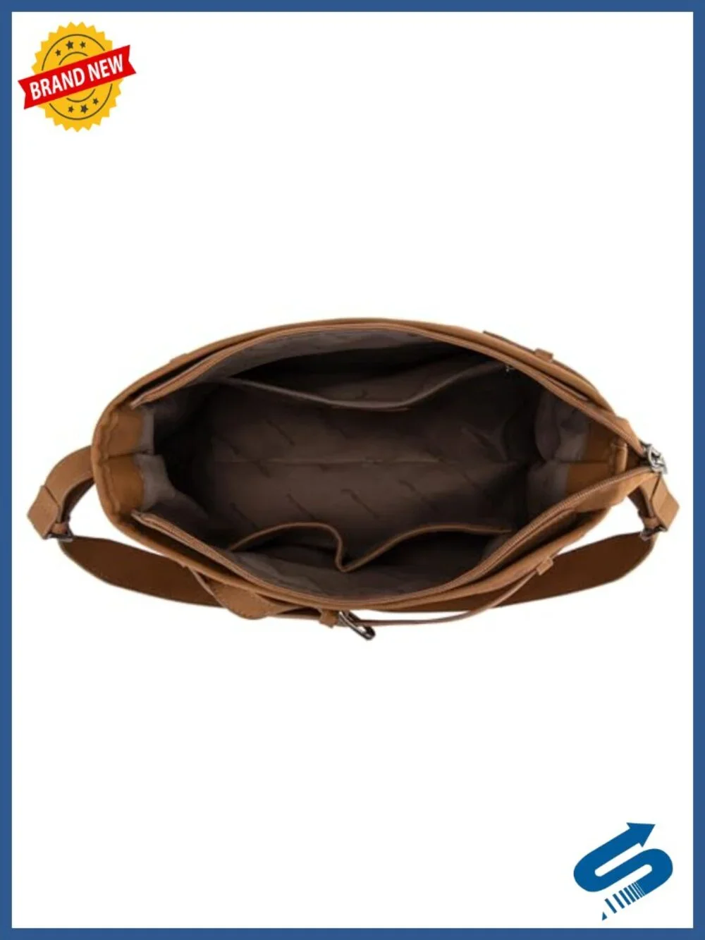 Women's Soft Faux Suede Slouchy Hobo Shoulder Bag with Adjustable Strap
